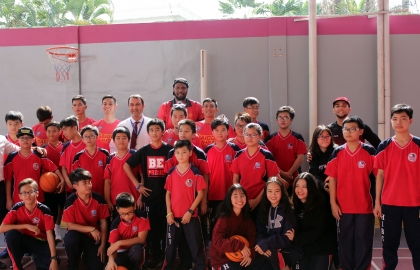 HỌC SINH HIBS GIAO LƯU CÙNG ĐỘI BÓNG RỔ SAIGON HEAT